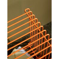 Limited Edition Panton Wire Single Regał 234-Tangerine 34.8 x 34.8 cm