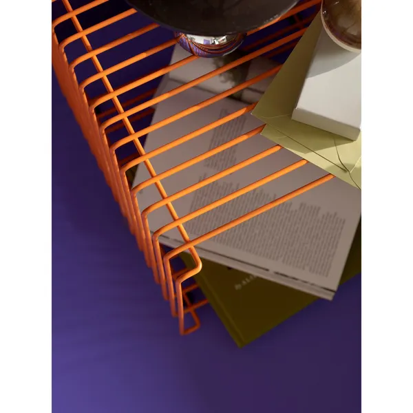 Limited Edition Panton Wire Single Regał 234-Tangerine 34.8 x 34.8 cm
