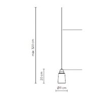 Alibaglass Pendant Small Transparent