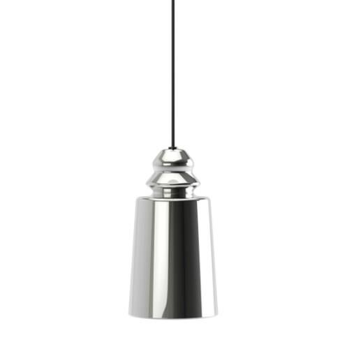 Alibaglass Taklampe Liten Nikkel