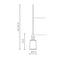 Alibaglass Pendant Medium Bronze