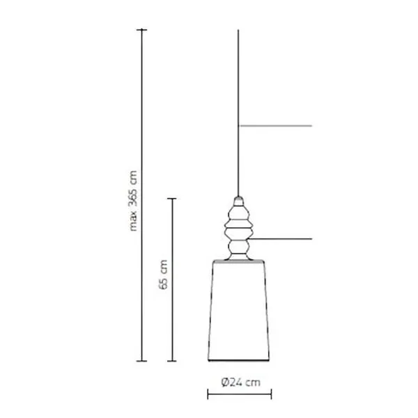 Alibaglass Pendant Large Turquoise