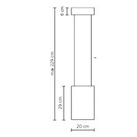 Lateris B Pendant White