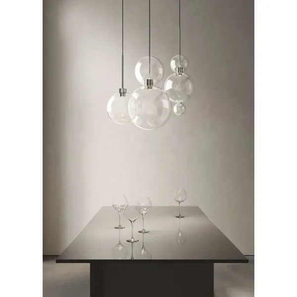 Opium 1 Pendant Ø20 Transparent/ Aluminum/ Bronze