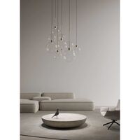 Opium 1 Pendant Ø20 Transparent/ Semi Glossy Aluminum