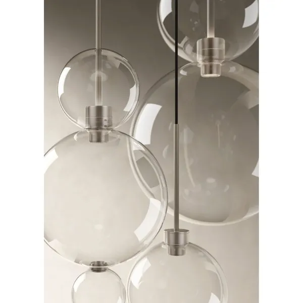Opium 1 Pendant Ø30 Transparent/ Semi Glossy Aluminum
