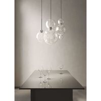 Opium 1 Pendant Ø30 Transparent/ Semi Glossy Aluminum