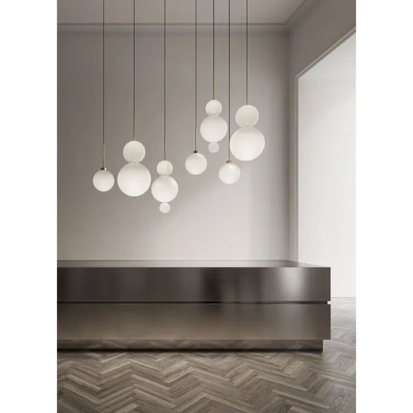 Opium 1 Pendant Ø30 Frosted/ Semi Glossy Aluminum