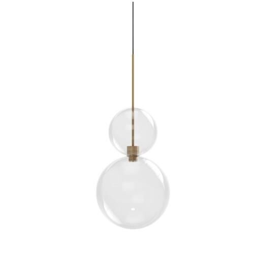 Opium 2 Pendel Transparent/Aluminium/Bronze