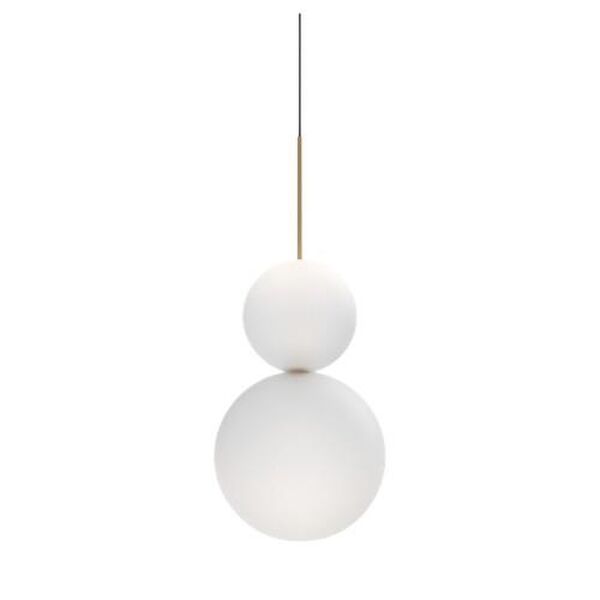 Opium 2 Pendelleuchte , Mattiert/ Aluminium/ Bronze