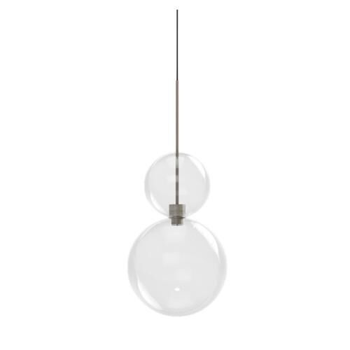 Opium 2 Pendel Transparent/Semi Glossy Aluminium