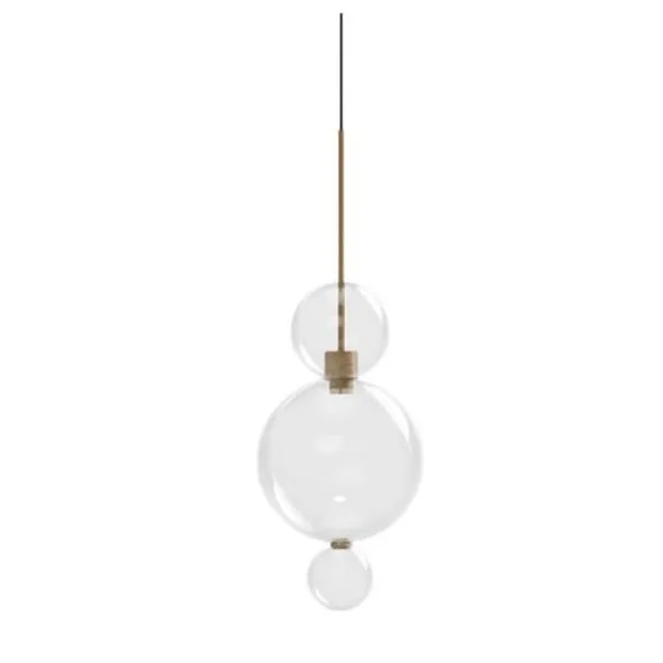 Opium 3 Pendel Transparent/Aluminium/Bronze