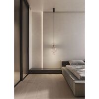 Opium 3 Pendant Transparent/ Aluminum/ Bronze