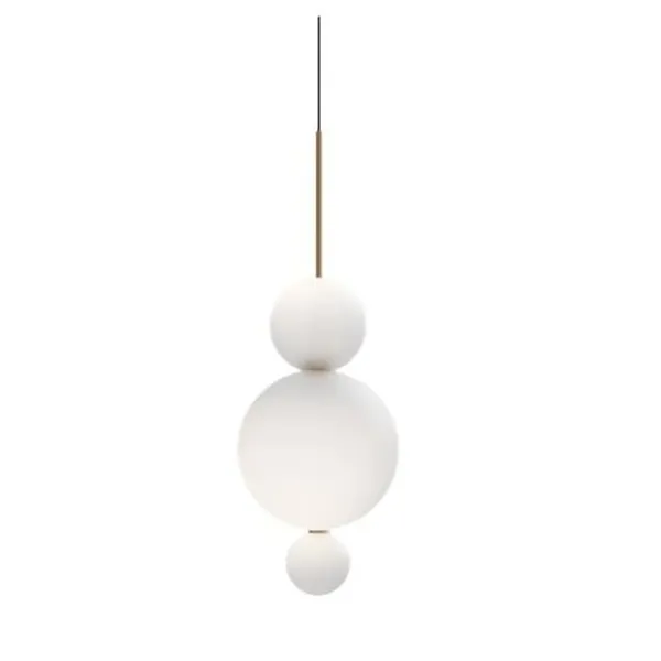 Opium 3 Pendant Frosted/ Aluminum/ Bronze