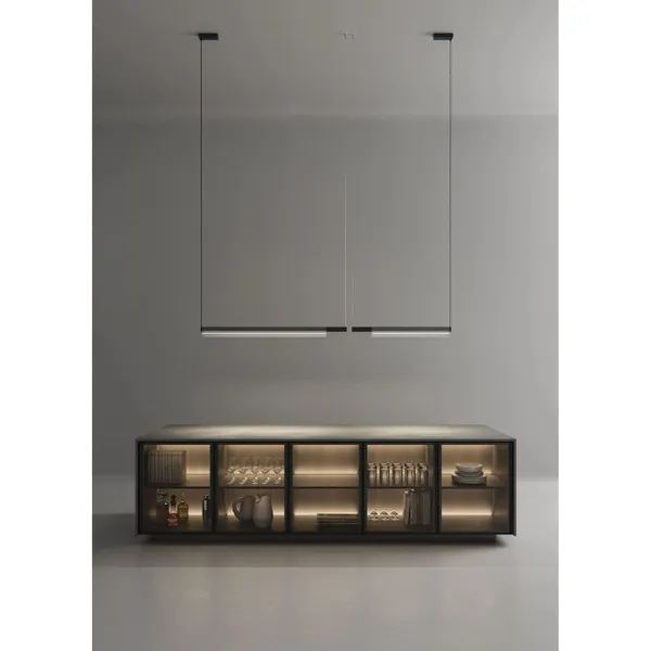 Groove Pendant 140 cm Black