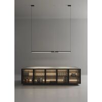 Groove Pendant 96 cm Black