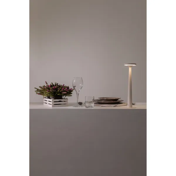 Papiria Bordlampe Mat Hvid
