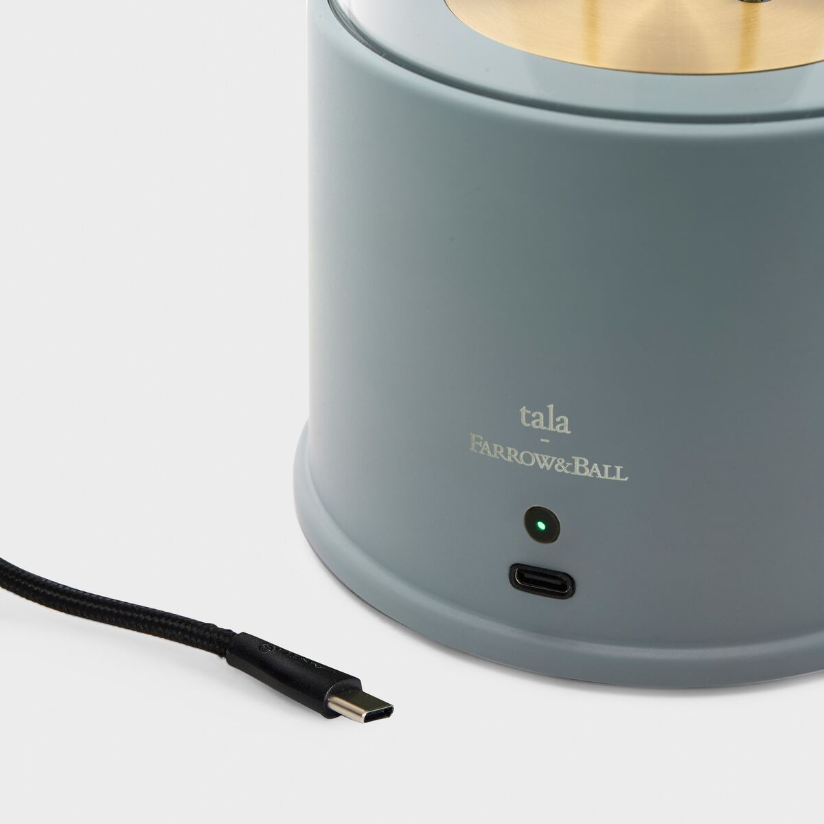 x Farrow & Ball The Muse 2.0 Tragbare Lampe Selvedge Blue