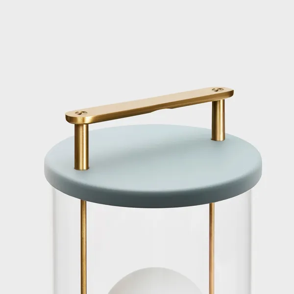 x Farrow & Ball The Muse 2.0 Tragbare Lampe Selvedge Blue