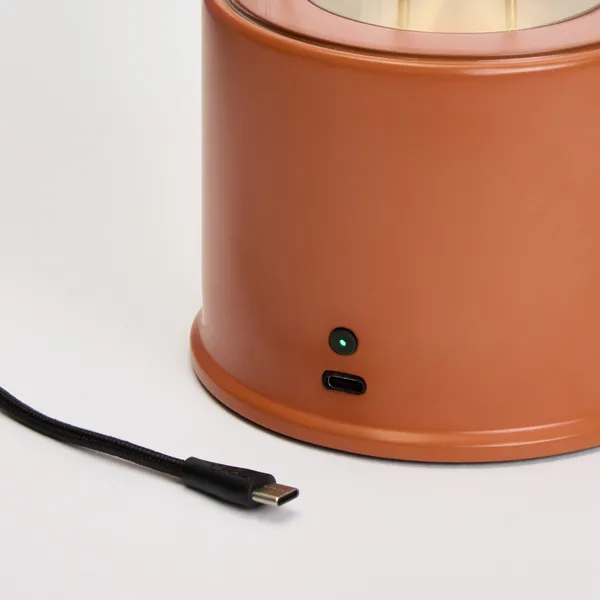 The Muse 2.0 Tragbare Lampe Claycourt Orange