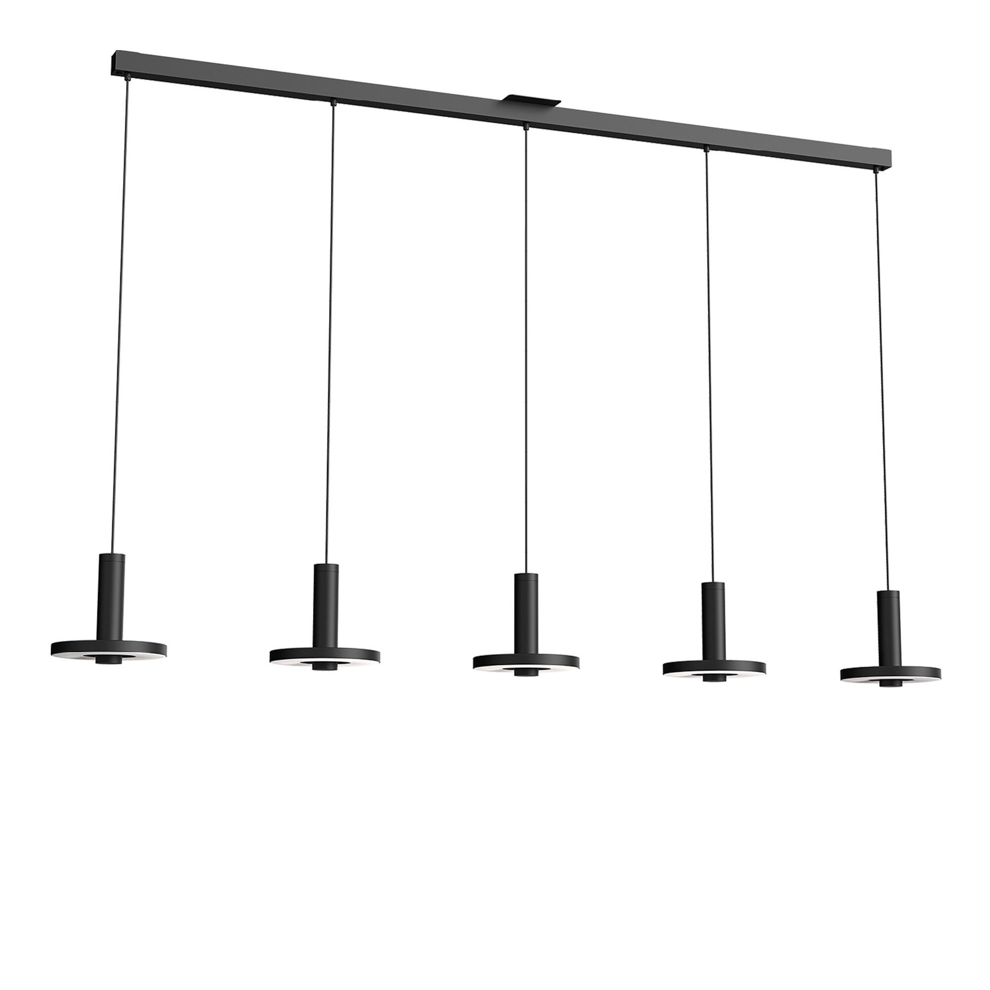 Beads 5 Pendel Rkke Smokey Black
