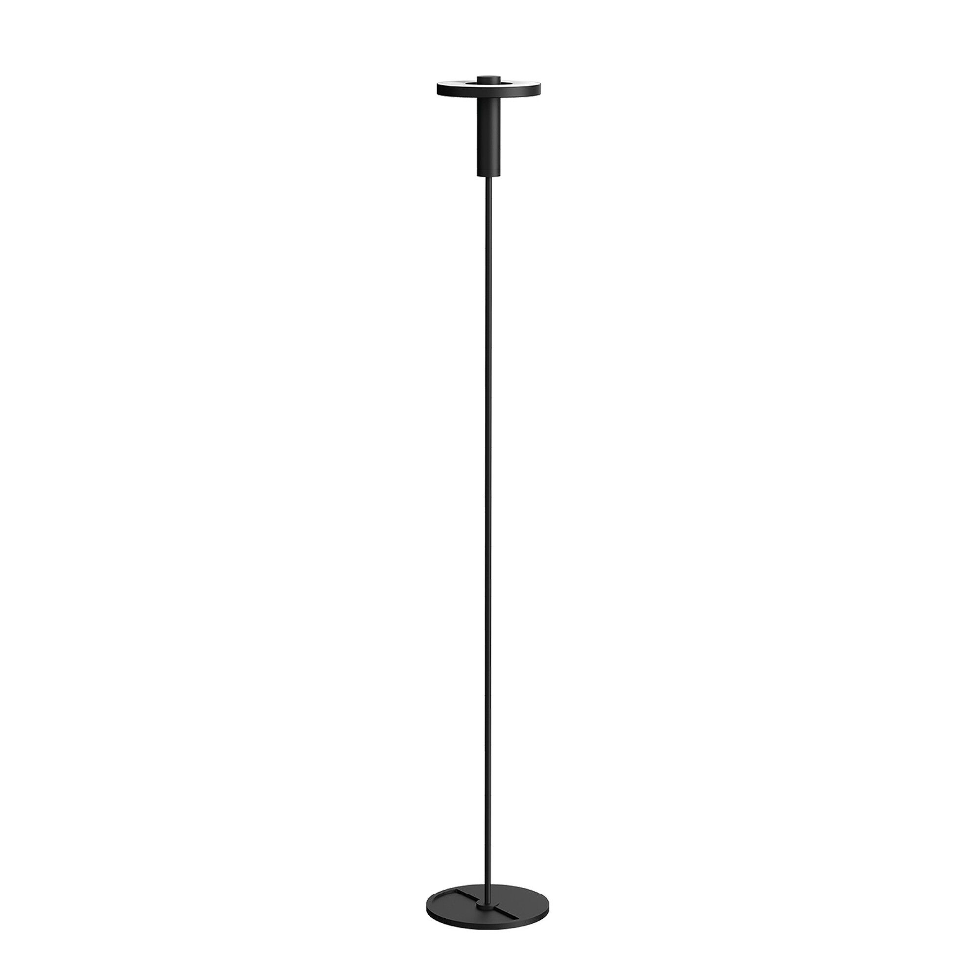P&auml;rlor Golvlampa Upp&aring;triktad Smokey Svart