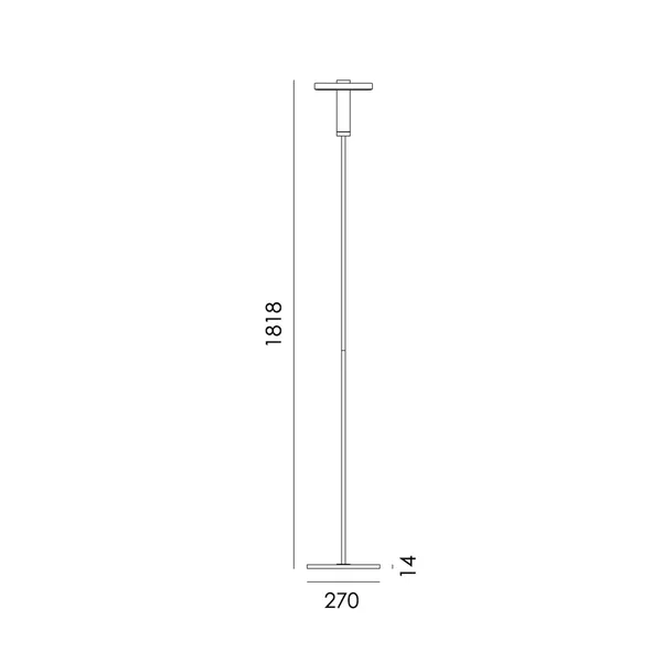 Beads Stehlampe Downlight Smokey Black