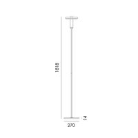 Beads Stehlampe Downlight Smokey Black