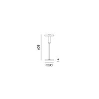 Beads Table Lamp Downlight Smokey Black
