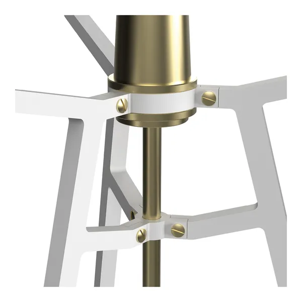 Ella Table Lamp White/ Transparent Glass