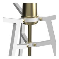 Ella Table Lamp White/ Transparent Glass
