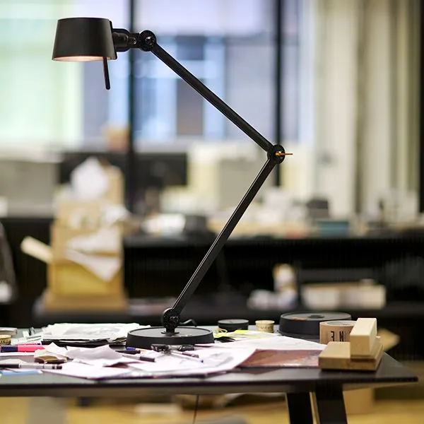 Bolt Table Lamp Double Arm Thunder Blue