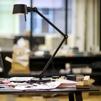 Bolt Table Lamp Double Arm Ash Grey