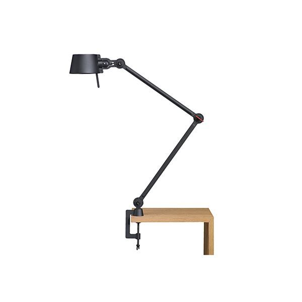 Bolt Bordlampe Dobbelt Arm med Klemme Smokey Black