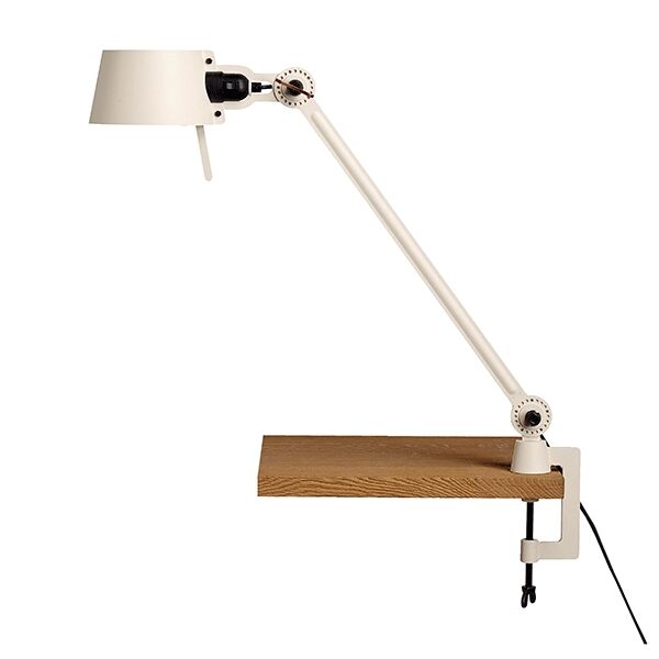 Bolt Bordlampe En Arm med Klemme Lightning White