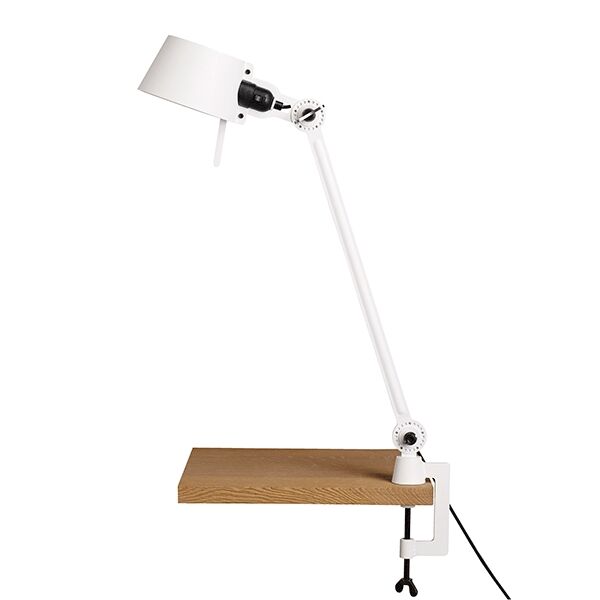 Bolt Bordlampe En Arm med Klemme Pure White
