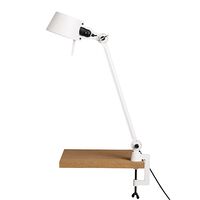 Bolt Table Lamp One Arm with Clip Pure White