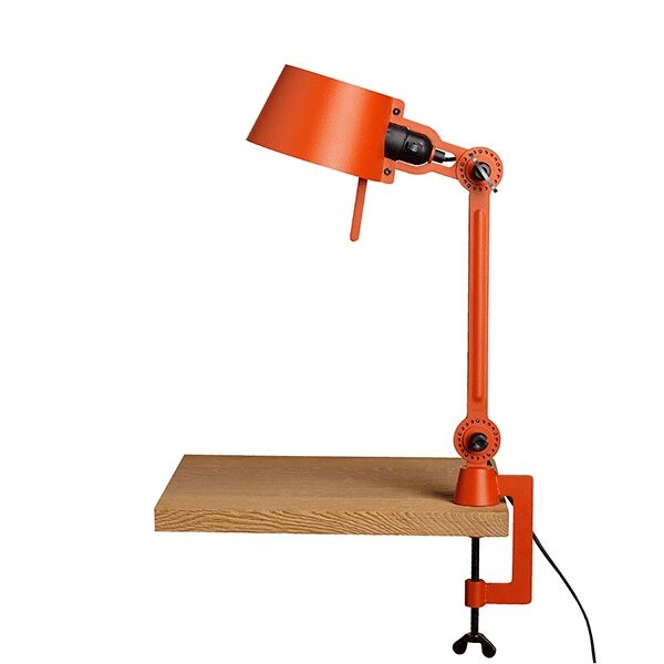 Bolt Bordslampa Kort Enarmad med Kl&auml;mma Sl&aring;ende Orange