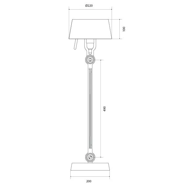 Bolt Table Lamp Standard Thunder Blue