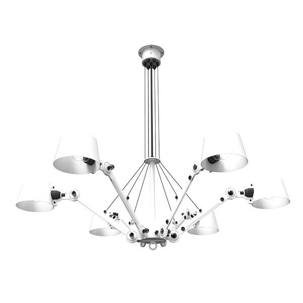 Bolt Taklampa 6 Armar Kritvit