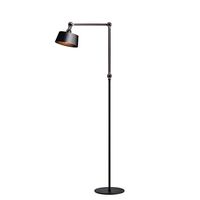 Bolt Floor Lamp Long 2 Arm Smokey Black