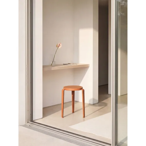LOU Stool Tangerine Red