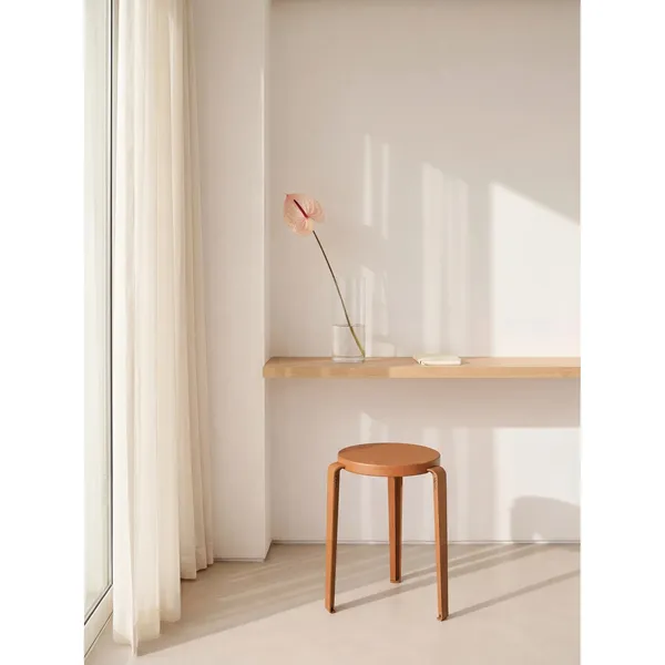 LOU Stool Tangerine Red