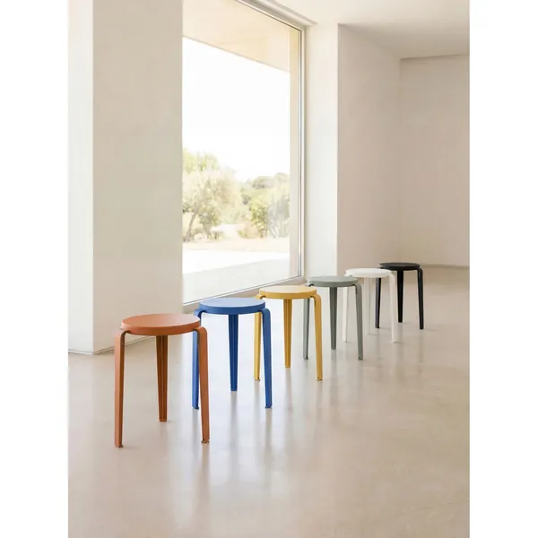 LOU Stool Tangerine Red