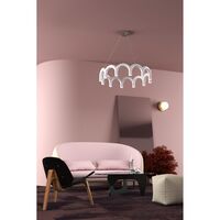 Arch Circle 98 Pendant White