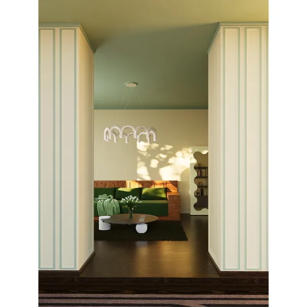 Arch Circle 98 Pendant White