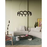Arch Circle 98 Pendant Black