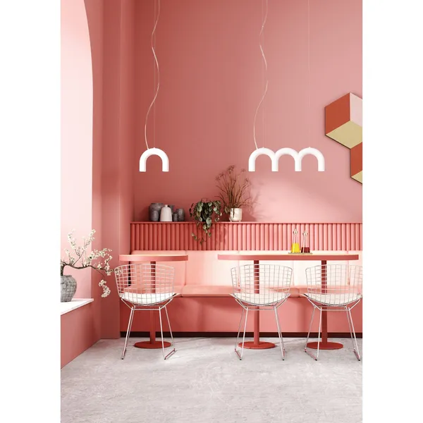 Arch Single Pendant White