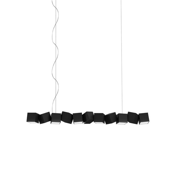 Lampadario Blockchain 11 Nero
