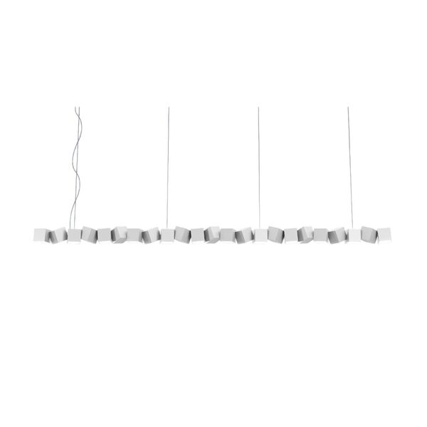 Lampadario Blockchain 23 Bianco